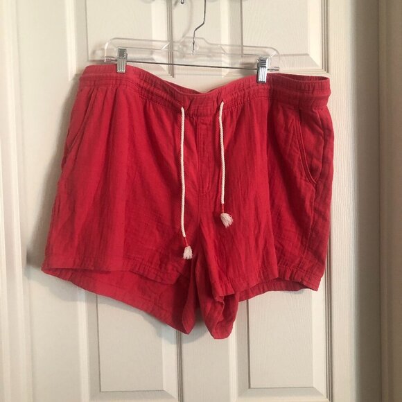 Old Navy pink drawstring 5 inch cotton shorts w/ pockets very comfortable sx XXL - Picture 1 of 5